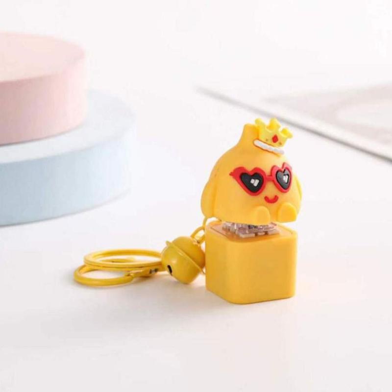 Yellow Chick Wooden Fish Keyboard Keychain Luminous Electronic Mechanical Keyboard Keychain Axle Tester
Yellow Chick Wooden Fish Keyboard Keychain Luminous Electronic Mechanical Keyboard Keychain Axle Tester