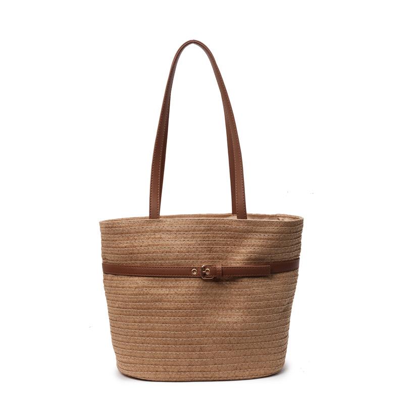 Summer new high-end leisure seaside vacation style straw woven bag fashionable simple large capacity shoulder tote bag women хаки
Summer new high-end leisure seaside vacation style straw woven bag fashionable simple large capacity shoulder tote bag women хаки