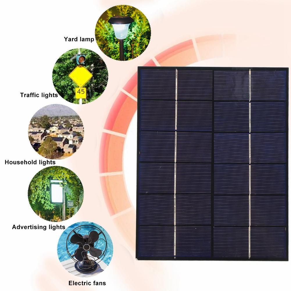 5.5W 6V Portable Polycrystalline Silicon Solar Panel with DC Port for DIY Battery Charger
5.5W 6V Portable Polycrystalline Silicon Solar Panel with DC Port for DIY Battery Charger