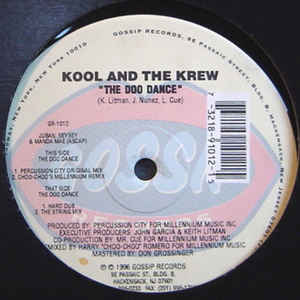 12inch Record KOOL & THE KREW - The Doo Dance GR1012 Gossip Records 1996 US Dance & Electronica Used
12inch Record KOOL & THE KREW - The Doo Dance GR1012 Gossip Records 1996 US Dance & Electronica Used