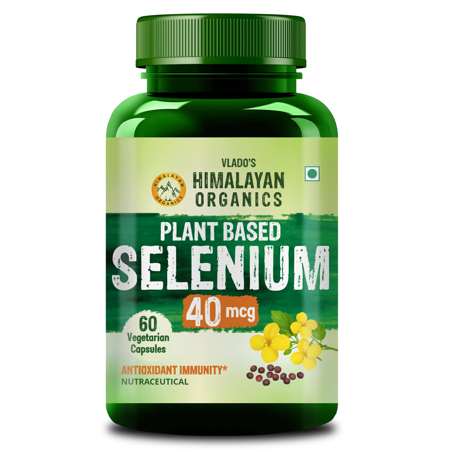Vlado’s Himalayan Organics Plant-Based Selenium 40mcg 60 Veg Capsules for Immune, Heart, Thyroid & Cholesterol Support
Vlado’s Himalayan Organics Plant-Based Selenium 40mcg 60 Veg Capsules for Immune, Heart, Thyroid & Cholesterol Support