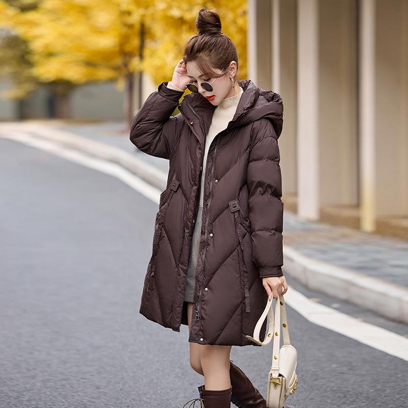 Women s Winter Hooded Mid-Length Puffy Down Jacket - Thick, Warm, and Fashionable. Small: 45-57.5 kg
Women s Winter Hooded Mid-Length Puffy Down Jacket - Thick, Warm, and Fashionable. Small: 45-57.5 kg