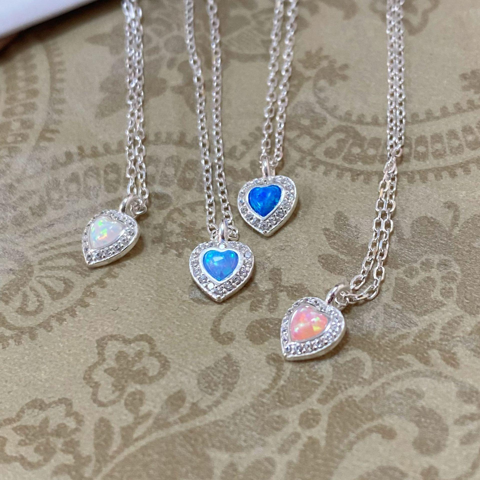 S925 Sterling Silver Heart-Shaped Opal Necklace - Light Luxury Clavicle Chain, High-End Design 925 Silver розовый
S925 Sterling Silver Heart-Shaped Opal Necklace - Light Luxury Clavicle Chain, High-End Design 925 Silver розовый