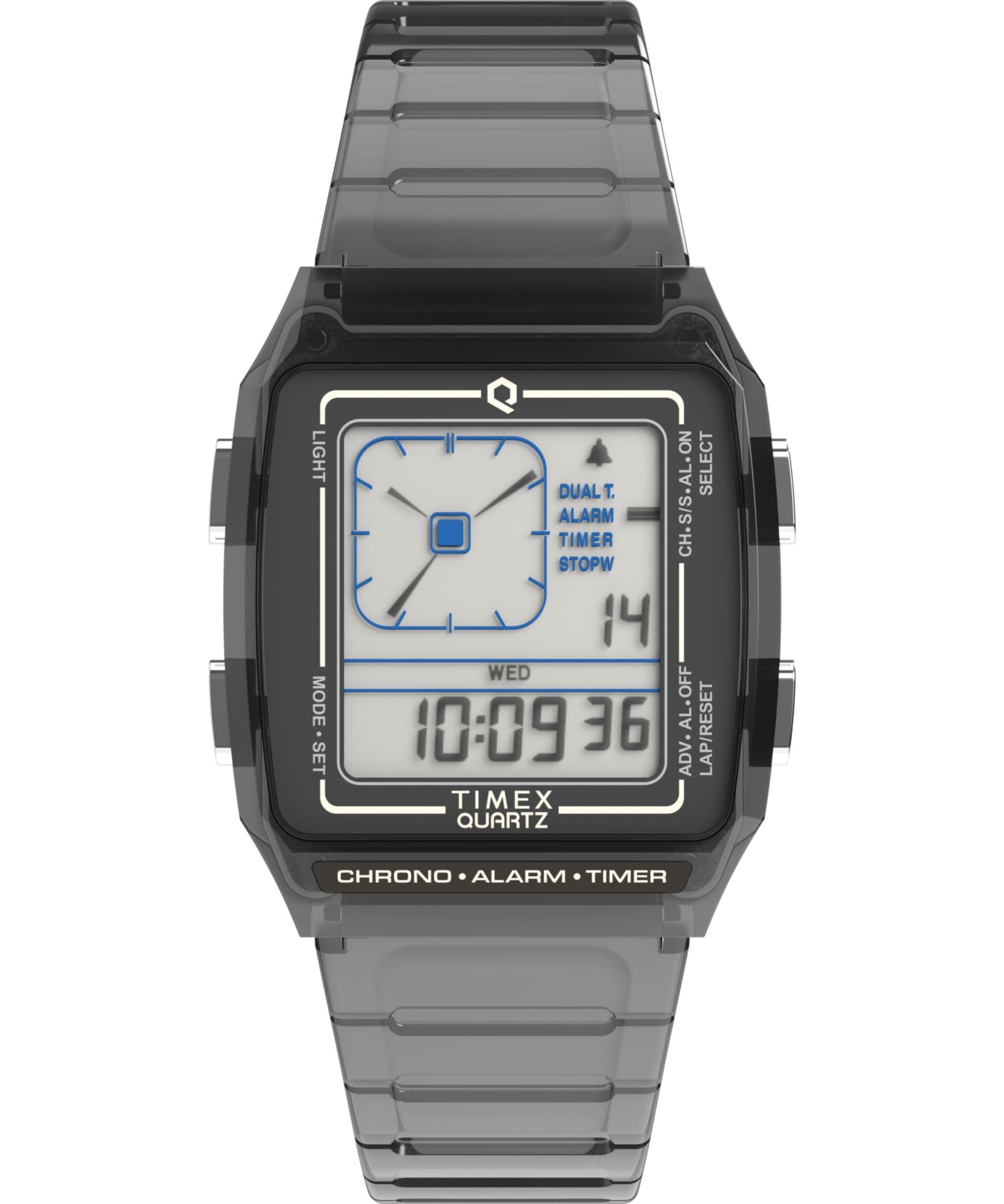 Часы Timex Uni-Q LCA 35 мм — серый ремешок, цифровой циферблат, серый корпус, серый/цифровой/серый. , Ретро.
Часы Timex Uni-Q LCA 35 мм — серый ремешок, цифровой циферблат, серый корпус, серый/цифровой/серый. , Ретро.