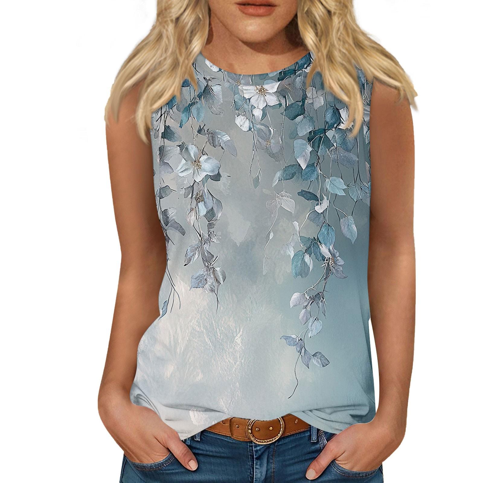 Женский повседневный круглый вырез без рукавов с принтом жилет Топы жилет L
Женский повседневный круглый вырез без рукавов с принтом жилет Топы жилет L