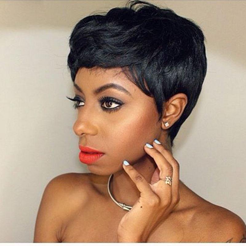 Wig Cut Synthetic Wigs Short Hair Straight Black Wigs With Bangs Women For black2
Wig Cut Synthetic Wigs Short Hair Straight Black Wigs With Bangs Women For black2