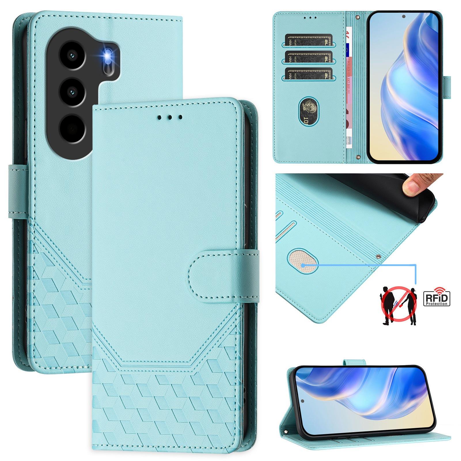 For itel Power 70 4G Case Imprinted Honeycomb RFID Blocking Leather Phone Cover with Strap Dark Purple
For itel Power 70 4G Case Imprinted Honeycomb RFID Blocking Leather Phone Cover with Strap Dark Purple