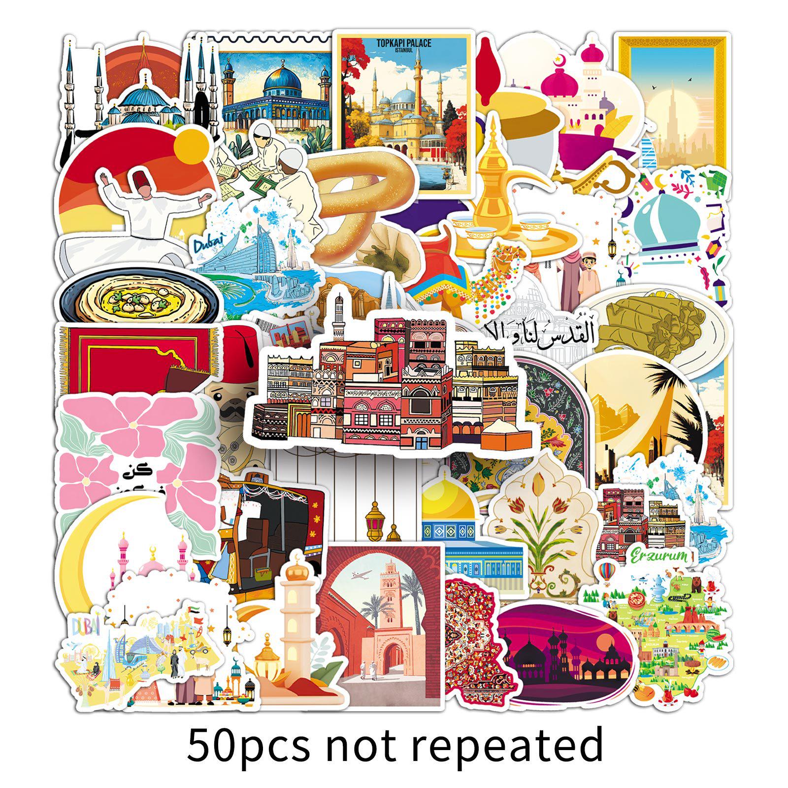 Middle Eastern Cartoon Stickers: Camels, Outdoor Landscapes & Buildings for Phones and Notebooks
Middle Eastern Cartoon Stickers: Camels, Outdoor Landscapes & Buildings for Phones and Notebooks