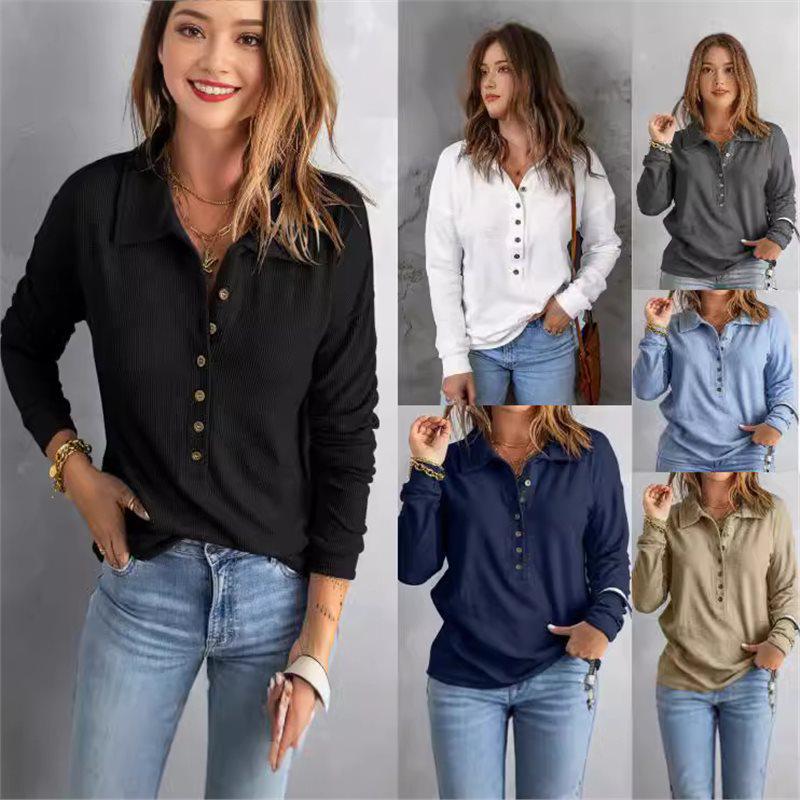 Solid Color Knitwear Women s Single-Breasted Long Sleeve Top with Turn-Down Collar - Loose Casual Fit for Autumn and Winter 5XL
Solid Color Knitwear Women s Single-Breasted Long Sleeve Top with Turn-Down Collar - Loose Casual Fit for Autumn and Winter 5XL