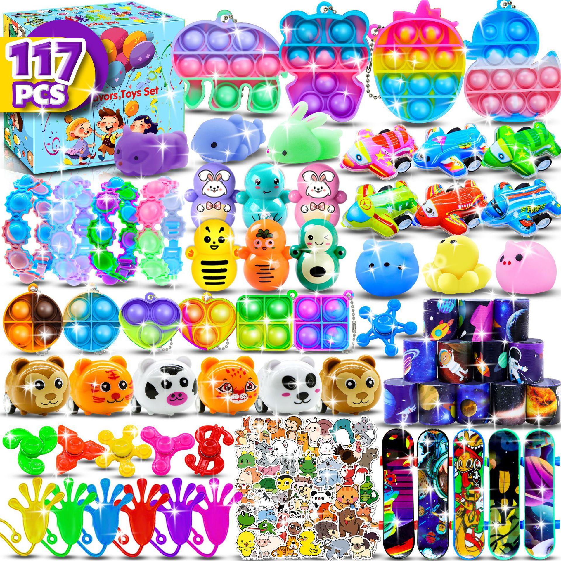117 шт. Игрушки-сувениры для вечеринки, Ассортимент игрушек-поп-фиджетов, Наполнитель для пиньяты, Оптовая продажа, Подарок на день рождения для детей, Игрушки-сувениры
117 шт. Игрушки-сувениры для вечеринки, Ассортимент игрушек-поп-фиджетов, Наполнитель для пиньяты, Оптовая продажа, Подарок на день рождения для детей, Игрушки-сувениры