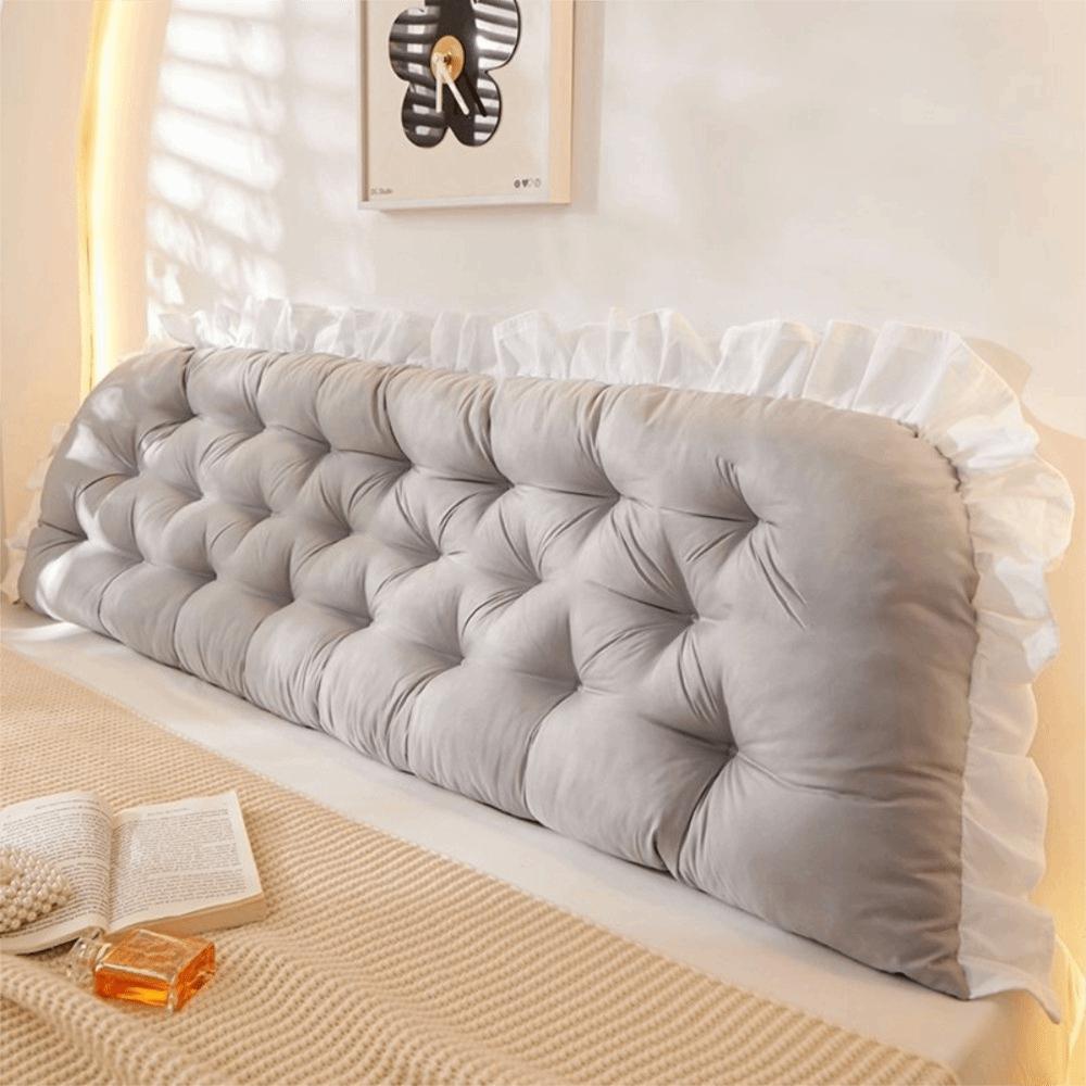 Comfortable 90/120cm Headboard Pillow Neck Stuffed Soft Back Cushion Lace Backrest Support Bolster Bedroom 90x50x10cm сірий
Comfortable 90/120cm Headboard Pillow Neck Stuffed Soft Back Cushion Lace Backrest Support Bolster Bedroom 90x50x10cm сірий