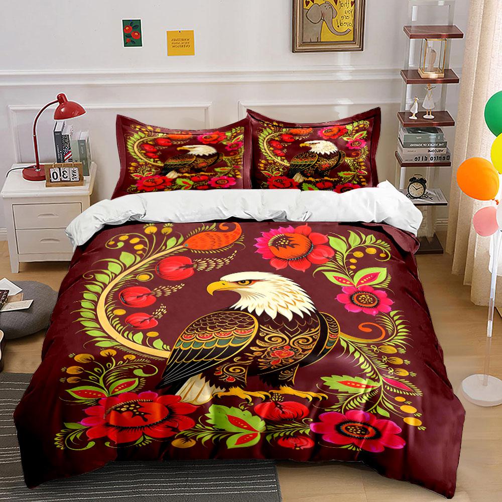 Eagle with floral pattern. Bedding sets Duvet cover sets Duvet covers Pillowcases(1 * Duvet Cover 2 * Pillowcases, without duvet insert) 135x200cm
Eagle with floral pattern. Bedding sets Duvet cover sets Duvet covers Pillowcases(1 * Duvet Cover 2 * Pillowcases, without duvet insert) 135x200cm