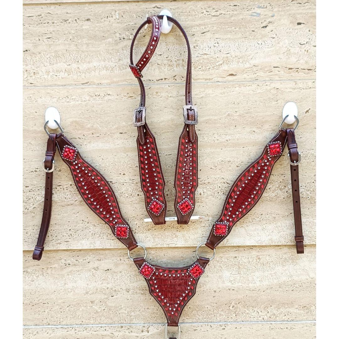 Premium Horse Show Saddle Tack Western Leather Headstall Breast Collar M червоний
Premium Horse Show Saddle Tack Western Leather Headstall Breast Collar M червоний