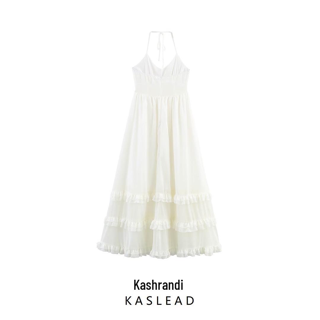 2025 Summer Women s European & American Lace-up Halter Backless Ruffle Long Dress Large белый
2025 Summer Women s European & American Lace-up Halter Backless Ruffle Long Dress Large белый