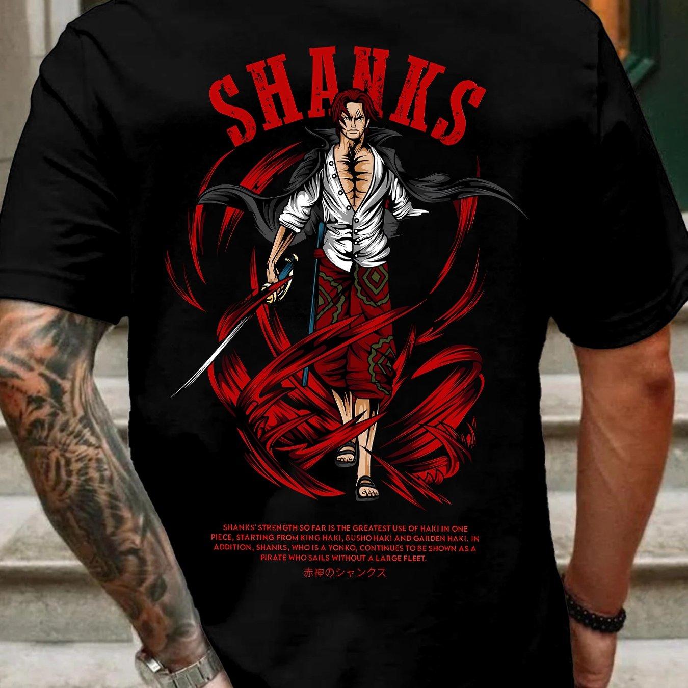 ONE PIECE Shanks Summer T-shirt Men Women Leisure Sports Street Retro Fitness Loose Comfortable Cotton Oversized Short Sleeves 4XL
ONE PIECE Shanks Summer T-shirt Men Women Leisure Sports Street Retro Fitness Loose Comfortable Cotton Oversized Short Sleeves 4XL