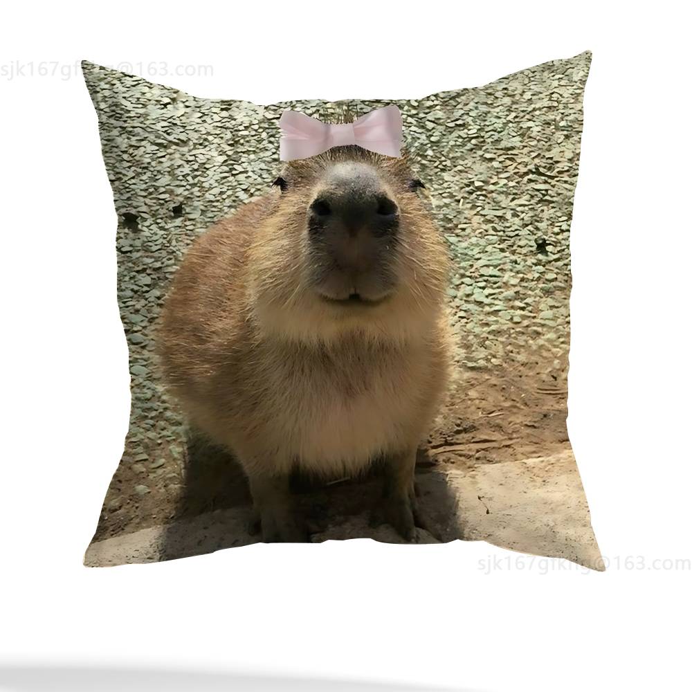Cute Capybara Pillow Case Anti-dustmite Pillowcase Invisible zipper silky short plush Sofa cushion cover 12x12Inch
Cute Capybara Pillow Case Anti-dustmite Pillowcase Invisible zipper silky short plush Sofa cushion cover 12x12Inch