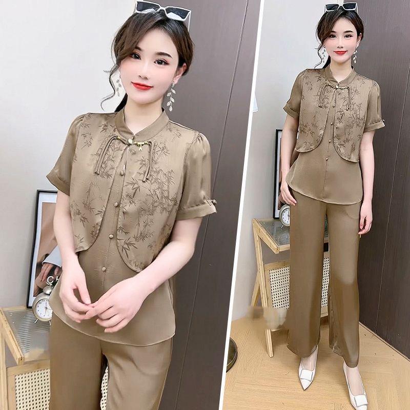 2025 Trendy Chinese-Style Women s Summer Fashion: Age-Reducing Shirt & Wide-Leg Pants Set M (up to 100 jin)
2025 Trendy Chinese-Style Women s Summer Fashion: Age-Reducing Shirt & Wide-Leg Pants Set M (up to 100 jin)