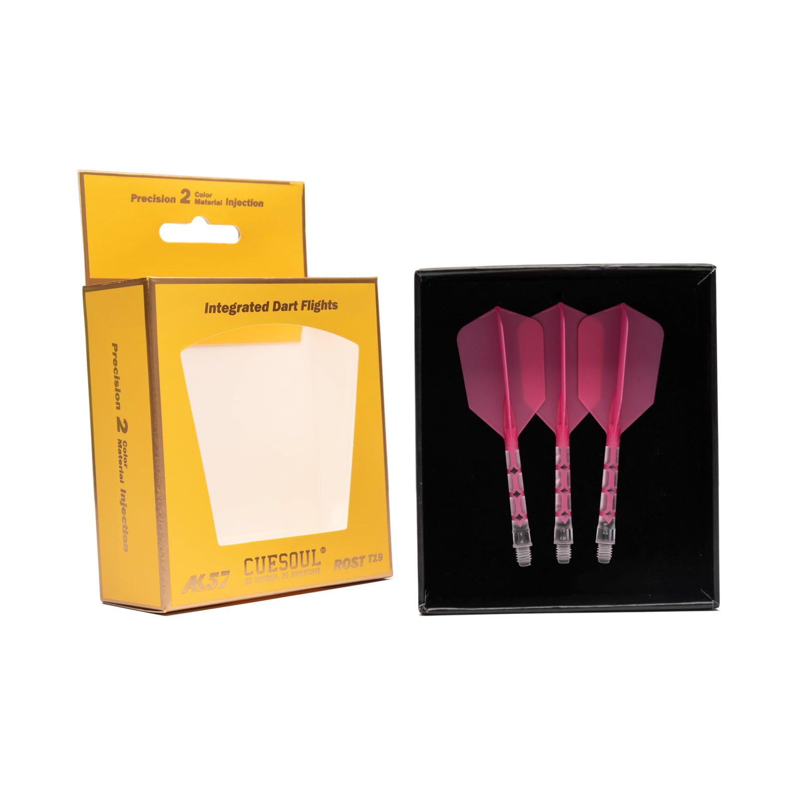 CUESOUL ROSTAK57 T19 Series Dual Material Mixed Shaft Integrated Flight Slim Shape Series Set of 3 Two-tone (Pink) рожевий
CUESOUL ROSTAK57 T19 Series Dual Material Mixed Shaft Integrated Flight Slim Shape Series Set of 3 Two-tone (Pink) рожевий