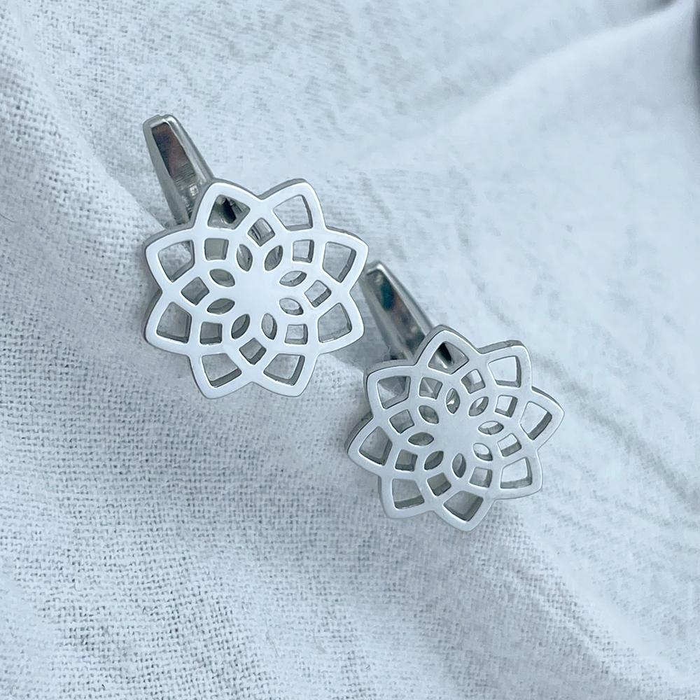 Luxury Cufflinks for Mens Lotus Cufflink Hollow Design Suit Shirt Cuff Buttons Personalized Stainless Steel Jewelry Ethnic Gifts
Luxury Cufflinks for Mens Lotus Cufflink Hollow Design Suit Shirt Cuff Buttons Personalized Stainless Steel Jewelry Ethnic Gifts