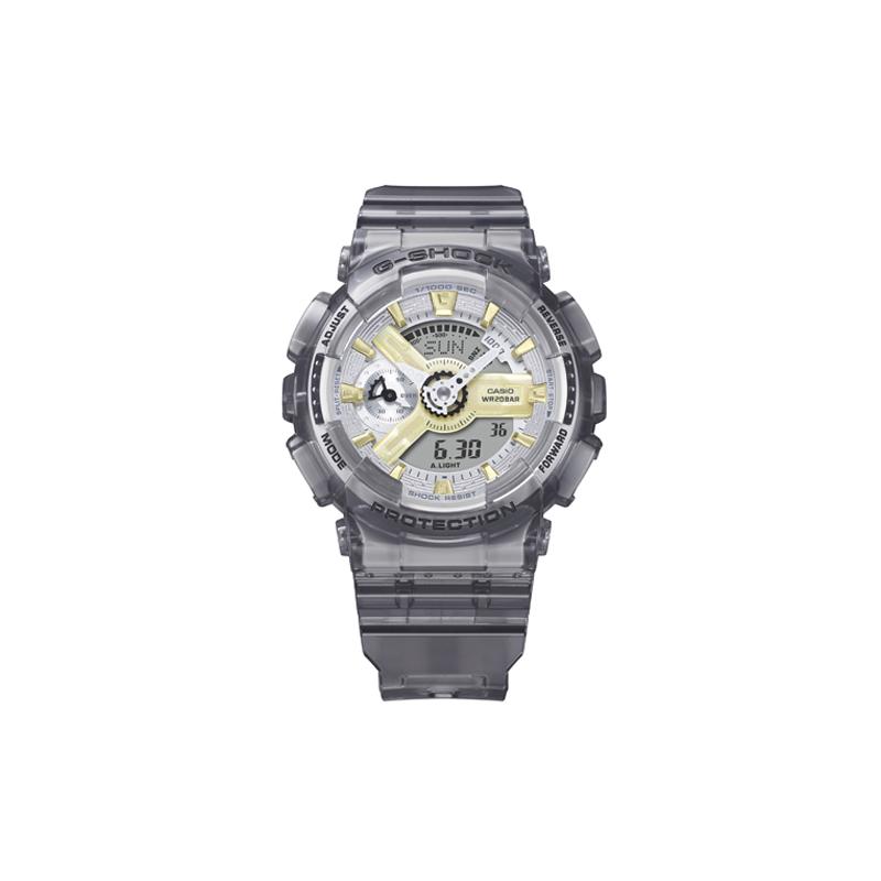 Casio G-SHOCK series student versatile ice tough transparent gray trendy sports dual display waterproof watch quartz movement resin GMA-S110GS-8APR серый
Casio G-SHOCK series student versatile ice tough transparent gray trendy sports dual display waterproof watch quartz movement resin GMA-S110GS-8APR серый