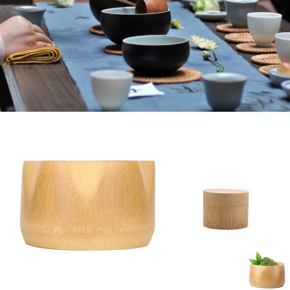 Bamboo Matcha Bowl Reusable Tea Leaves Storage Jar New Teaware Matcha Making Tea Set Accessories Tea Canister
Bamboo Matcha Bowl Reusable Tea Leaves Storage Jar New Teaware Matcha Making Tea Set Accessories Tea Canister