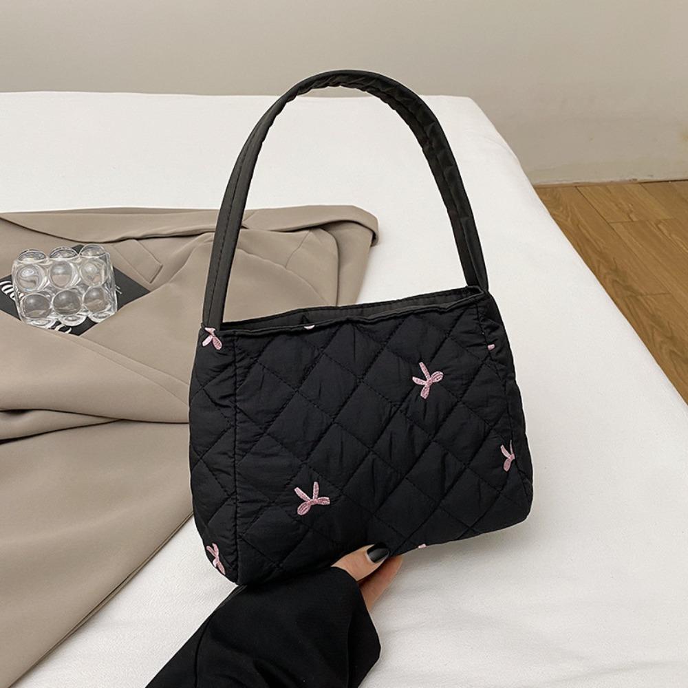 Small Bow Puffy Bag Quilted Women Handbag Casual Bow Padding Bag Travel чорний
Small Bow Puffy Bag Quilted Women Handbag Casual Bow Padding Bag Travel чорний