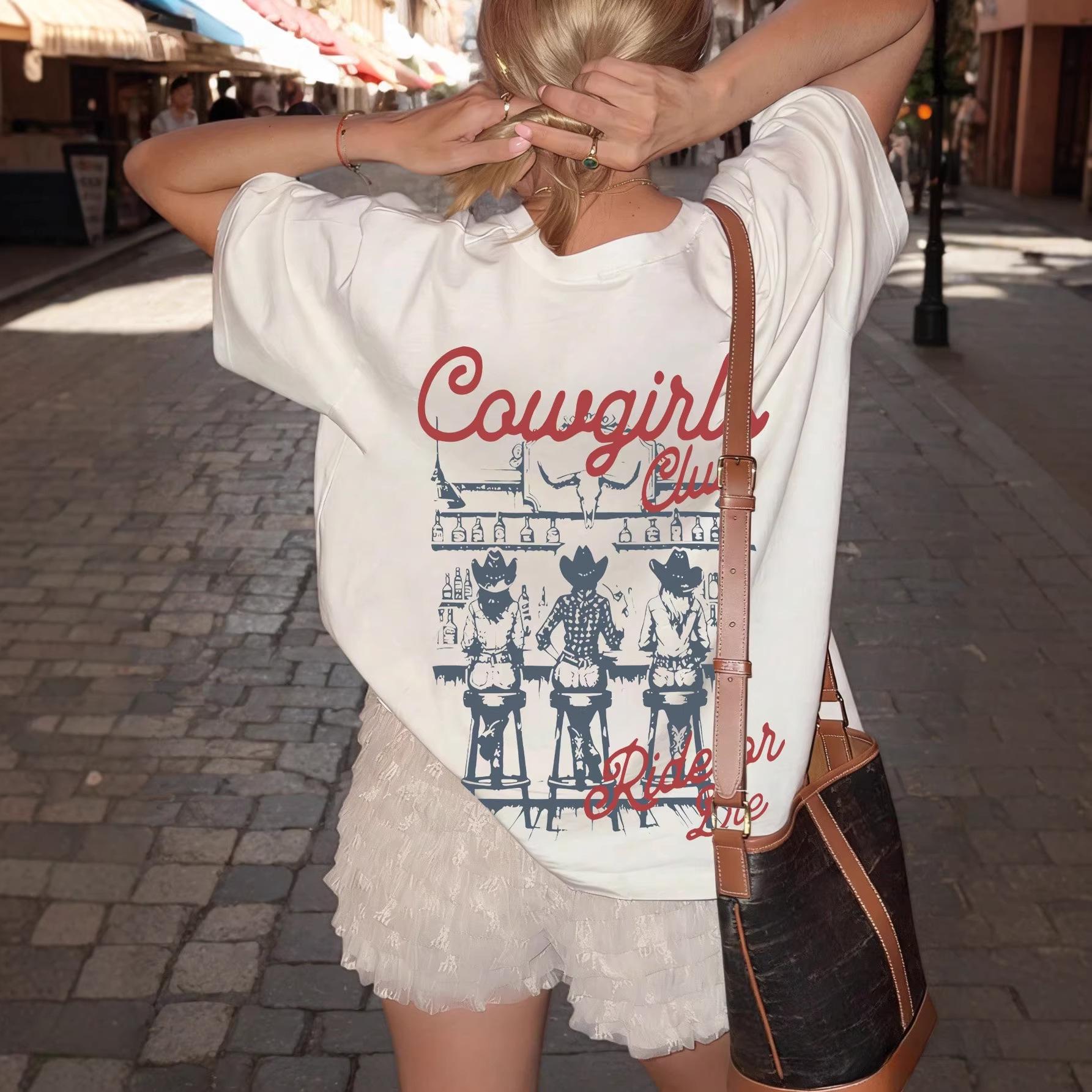 European and American Street Style Back Print Denim Girl Printed Short Sleeve Loose Slimming Drop Shoulder T-shirt Extra Large белый
European and American Street Style Back Print Denim Girl Printed Short Sleeve Loose Slimming Drop Shoulder T-shirt Extra Large белый