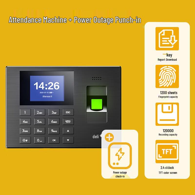 M&G 3960S Fingerprint Time Attendance System
M&G 3960S Fingerprint Time Attendance System