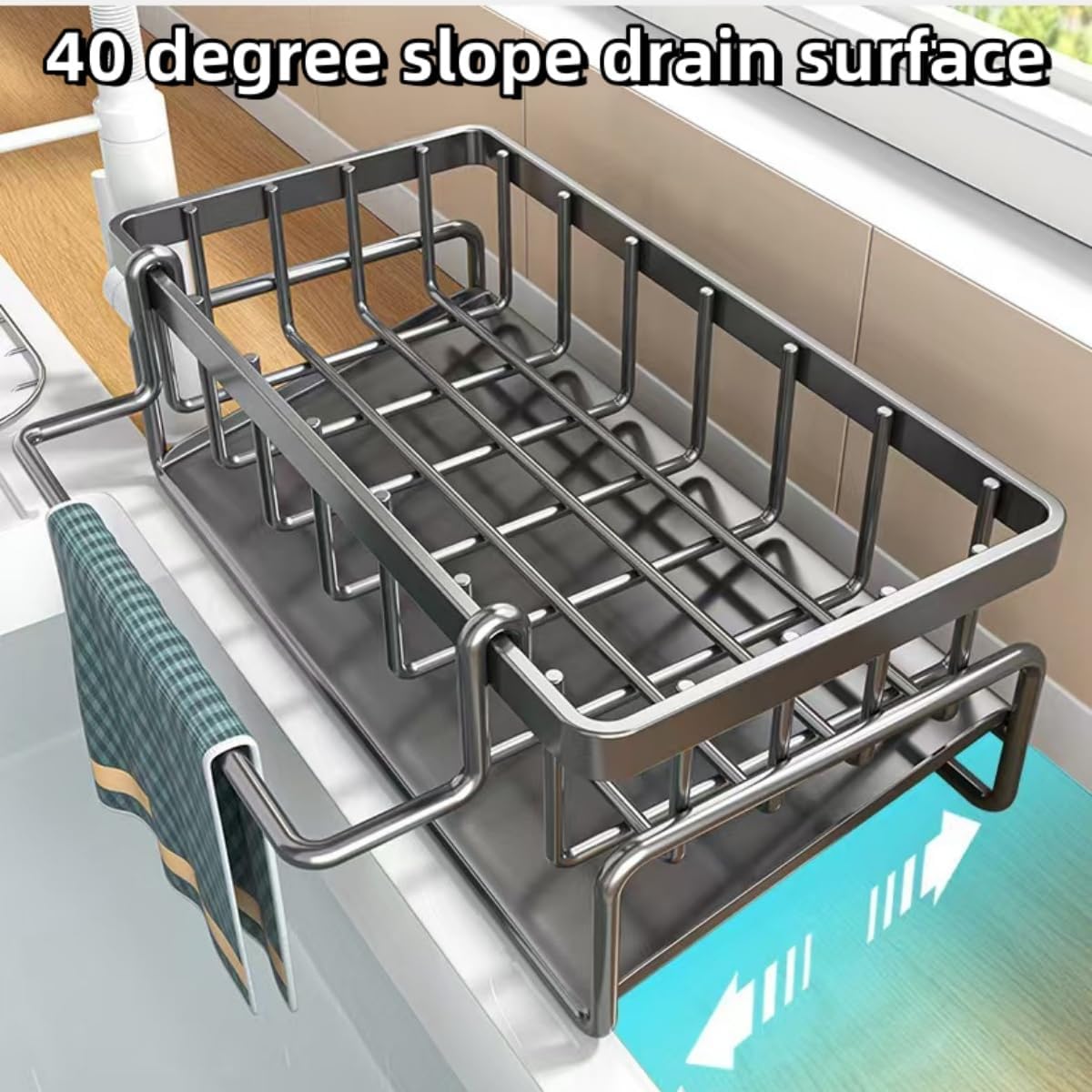 Kitchen Sink Storage Rack, Carbon Steel Construction, Movable Design, Tool-Free Assembly, for Cleaning Supplies Organization M 1 pcs&1-tier темно-сірий
Kitchen Sink Storage Rack, Carbon Steel Construction, Movable Design, Tool-Free Assembly, for Cleaning Supplies Organization M 1 pcs&1-tier темно-сірий