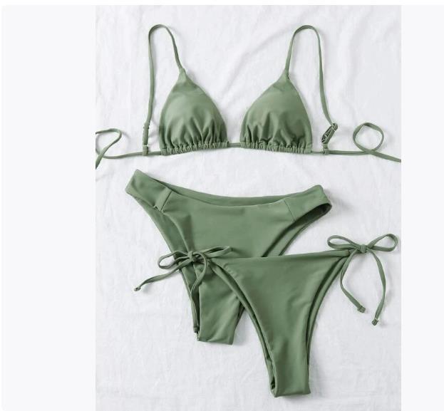 New bikini threepiece swimsuit women s split swimsuit solid color sexy suspender XL армія зелений колір
New bikini threepiece swimsuit women s split swimsuit solid color sexy suspender XL армія зелений колір