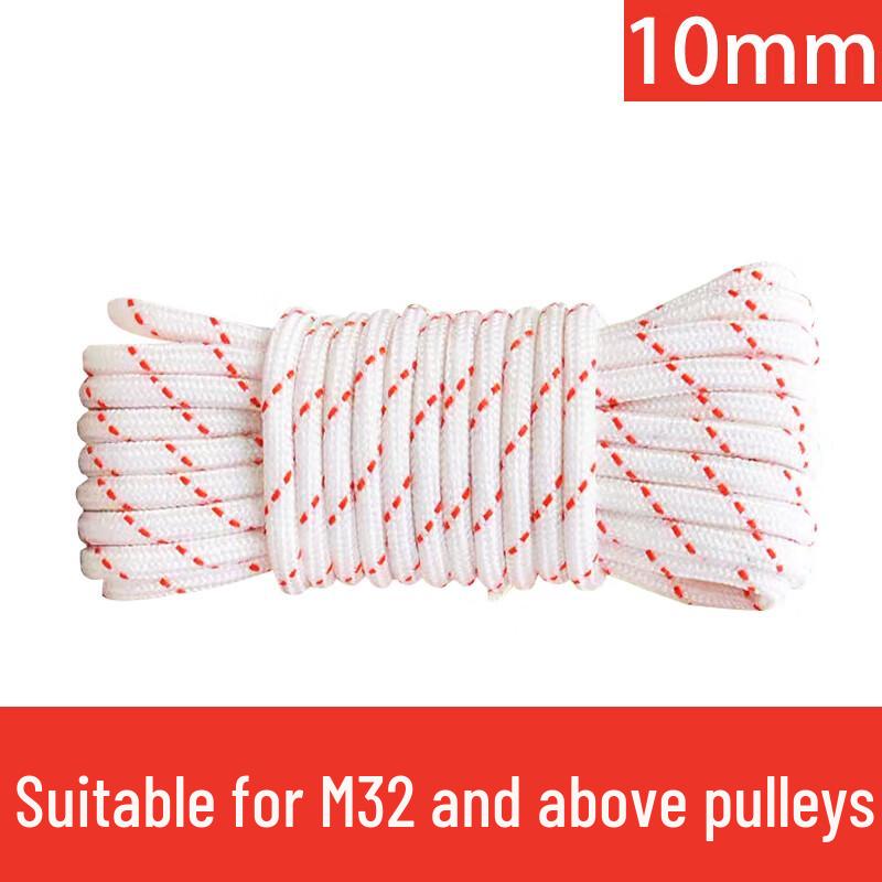 10mm Orange Core Nylon Rope and Stainless Steel Pulley Set
10mm Orange Core Nylon Rope and Stainless Steel Pulley Set