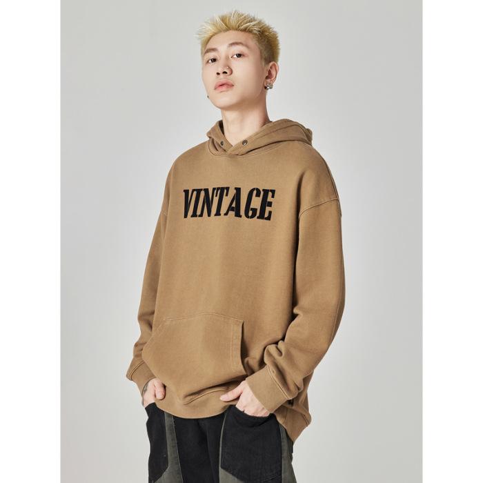 Осенний американский ретро тяжелый 500G свитер с капюшоном мужской свободный большой размер модный топ модная одежда 4XL темно-коричневого
Осенний американский ретро тяжелый 500G свитер с капюшоном мужской свободный большой размер модный топ модная одежда 4XL темно-коричневого