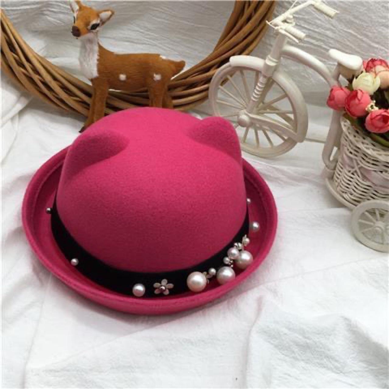 Pearl Dome Woolen Top Hat Hats Woman Women Autumn Dandys Dandy the Magician Church Classy Elegant Luxury Females Fedora Womens Child 54CM
Pearl Dome Woolen Top Hat Hats Woman Women Autumn Dandys Dandy the Magician Church Classy Elegant Luxury Females Fedora Womens Child 54CM