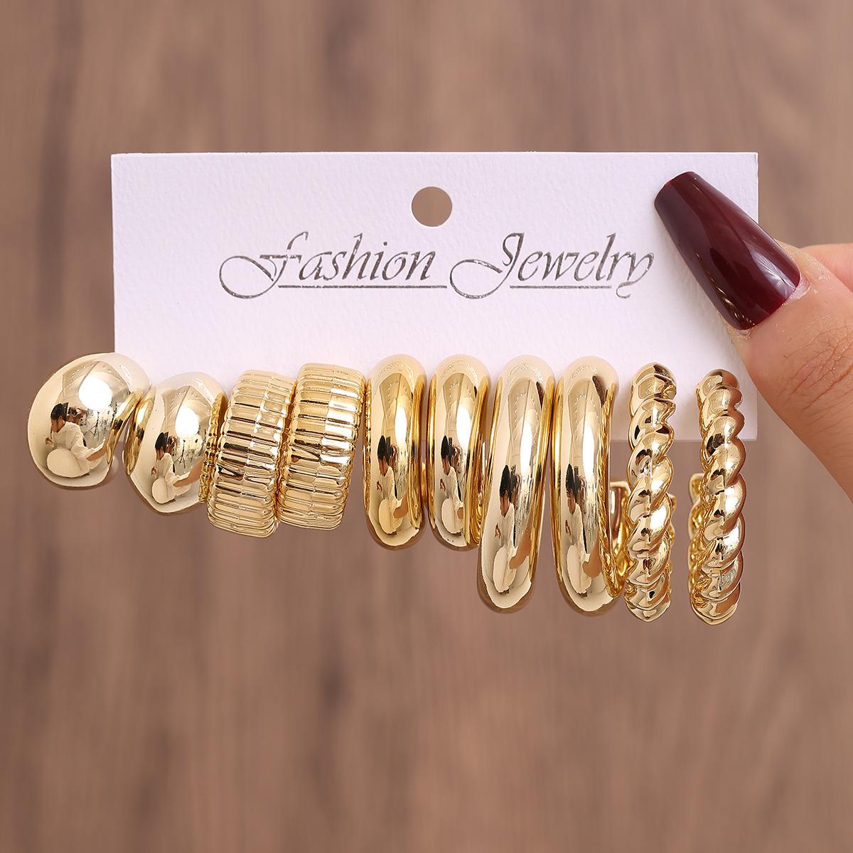 Hot Selling Geometric Irregular Ring Earrings Set Resin Earrings Exaggerated Earrings
Hot Selling Geometric Irregular Ring Earrings Set Resin Earrings Exaggerated Earrings