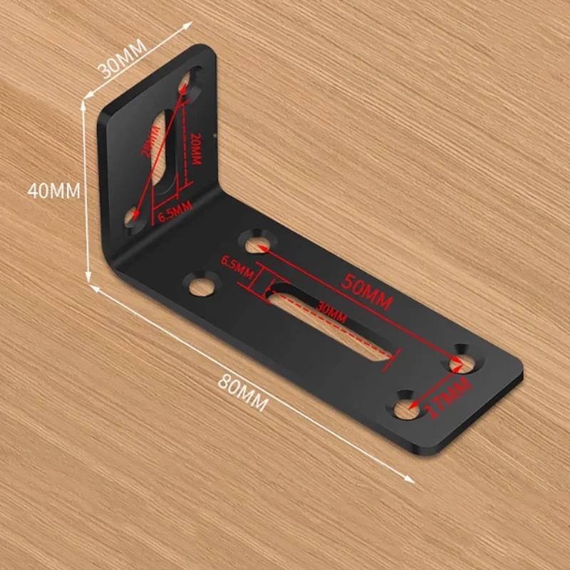 1-4Pcs 90 Degree Stainless Steel L-shaped Corner Code Right Angle Fixed Bracket Connector Furniture Bed Frame Cabinet Support 1Pcs
1-4Pcs 90 Degree Stainless Steel L-shaped Corner Code Right Angle Fixed Bracket Connector Furniture Bed Frame Cabinet Support 1Pcs