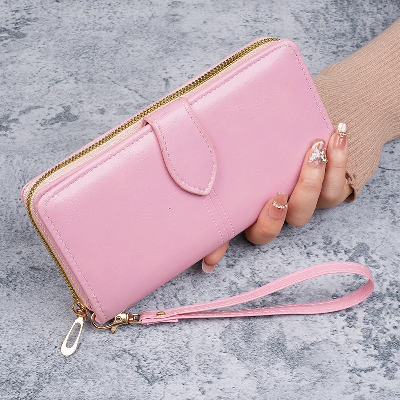 cross-border oil wax zipper wallet for women, European and American retro card bag, large capacity mobile phone bag,
cross-border oil wax zipper wallet for women, European and American retro card bag, large capacity mobile phone bag,