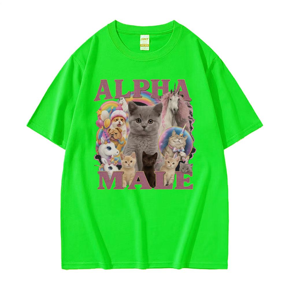 Alpha Male Funny Kitten Cat Meme T Shirts Unisex Fashion Cute Kawaii Unicorn Rainbow T-shirts Men Fashion Summer Comfort T Shirt 4XL
Alpha Male Funny Kitten Cat Meme T Shirts Unisex Fashion Cute Kawaii Unicorn Rainbow T-shirts Men Fashion Summer Comfort T Shirt 4XL