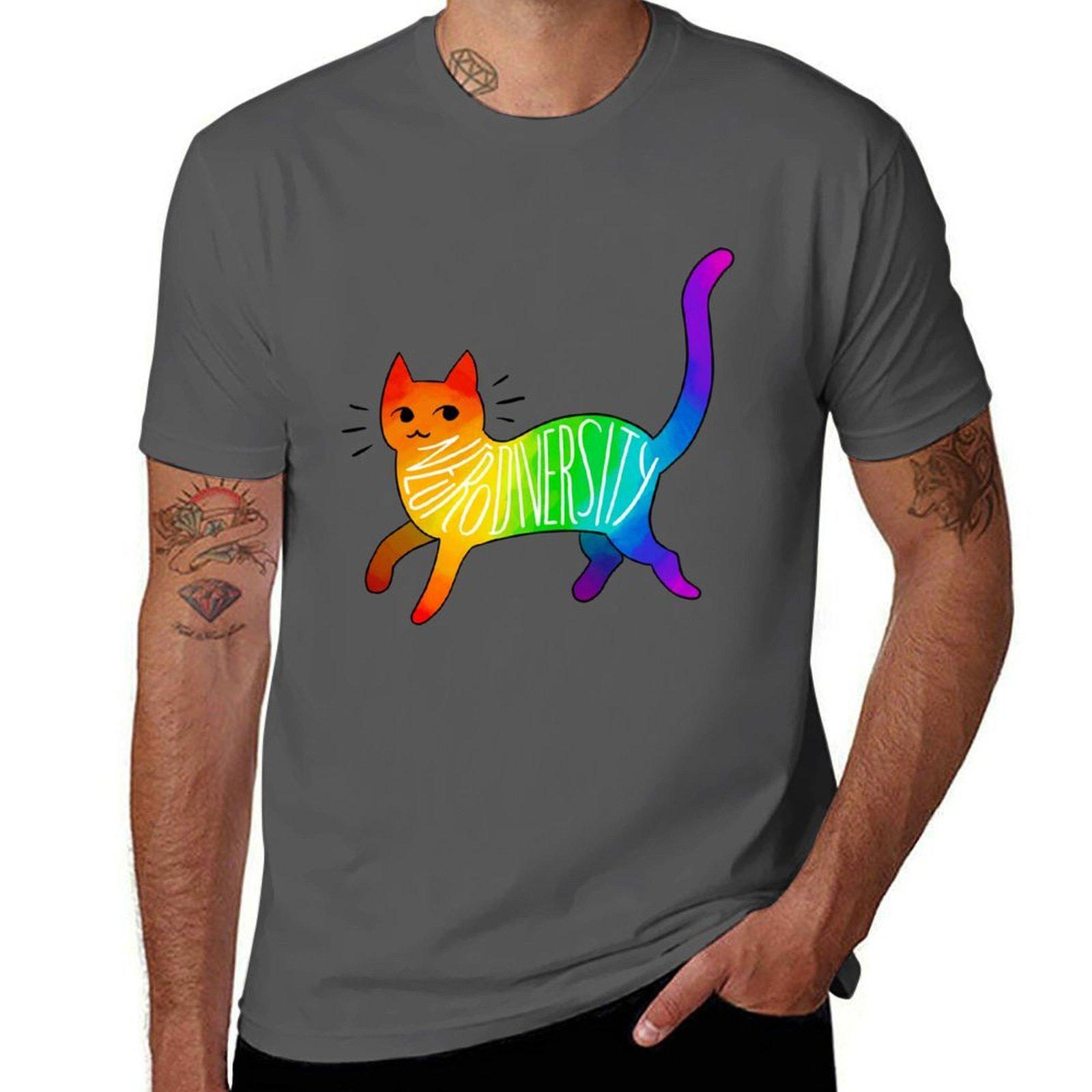 Neurodiversity Cat T-Shirt t shirt for man 100 percent cotton t shirts for man slim fit T-Shirt 4XL
Neurodiversity Cat T-Shirt t shirt for man 100 percent cotton t shirts for man slim fit T-Shirt 4XL