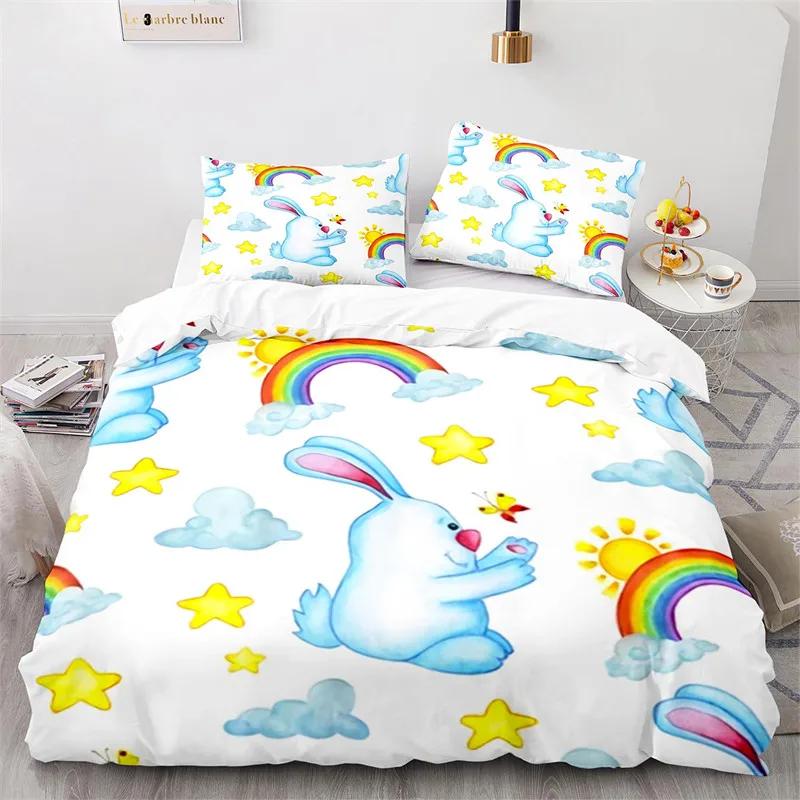 Comforter Cartoon Animal Cute Rainbow Rabbit Bedding Set Microfiber Wildlife Twin Size For Girls Boys Kawaii Room Comforter (quilt)-EU Single(135*200cm)3pcs
Comforter Cartoon Animal Cute Rainbow Rabbit Bedding Set Microfiber Wildlife Twin Size For Girls Boys Kawaii Room Comforter (quilt)-EU Single(135*200cm)3pcs