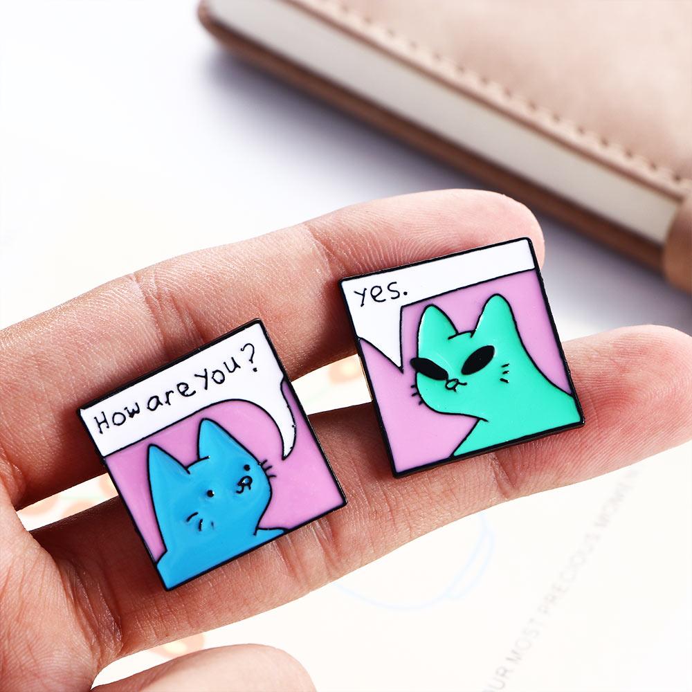 Cute Badge Pin Funny Cats Greetings Lapel Pin Lapel Brooch Brooches Pin Enamel Pin Cat Brooch
Cute Badge Pin Funny Cats Greetings Lapel Pin Lapel Brooch Brooches Pin Enamel Pin Cat Brooch