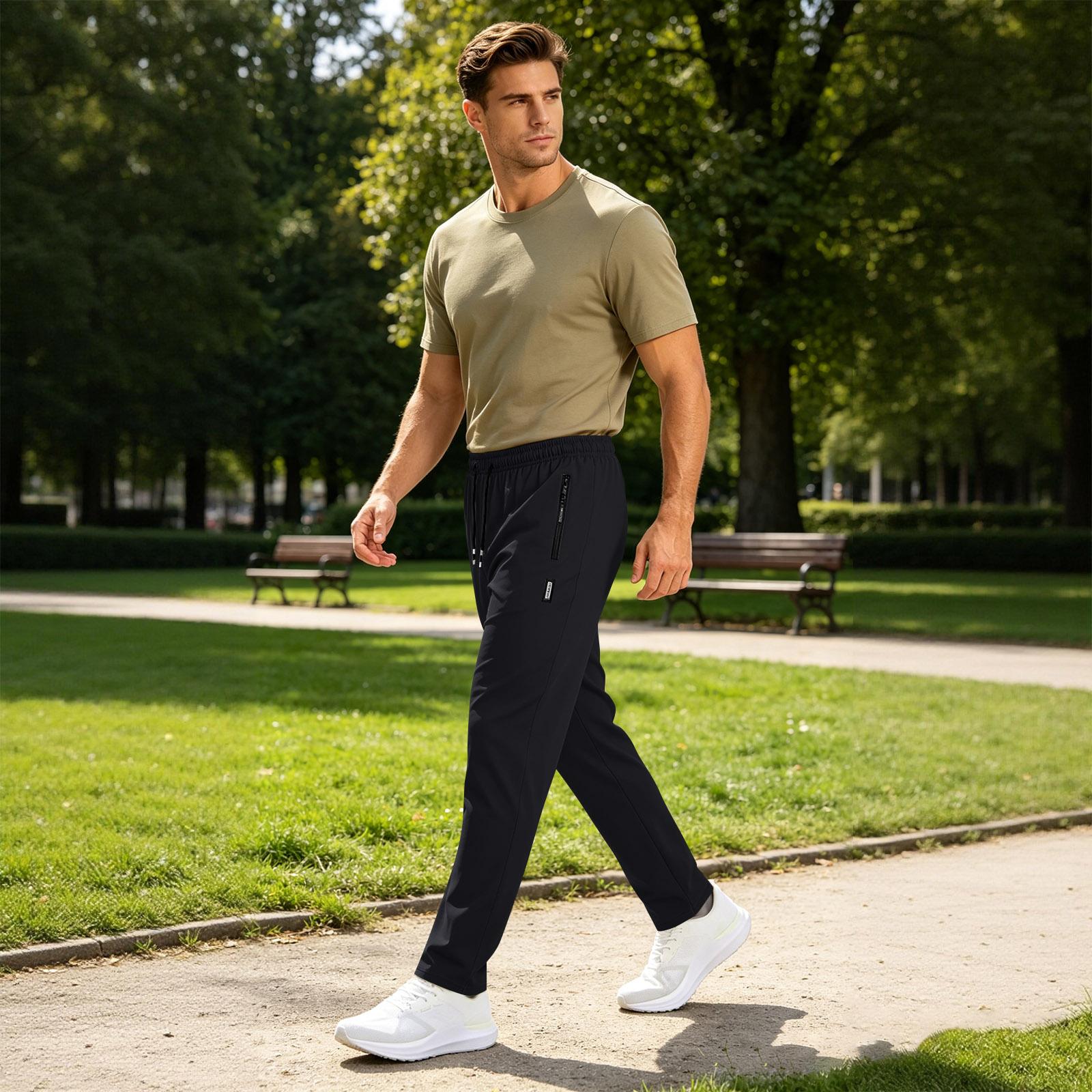 Men Lightweight Quick Dry Sports Pants Elastic Waistband Running Golf Fitness Training Long Trousers Breathable Fabric XXL чёрный
Men Lightweight Quick Dry Sports Pants Elastic Waistband Running Golf Fitness Training Long Trousers Breathable Fabric XXL чёрный