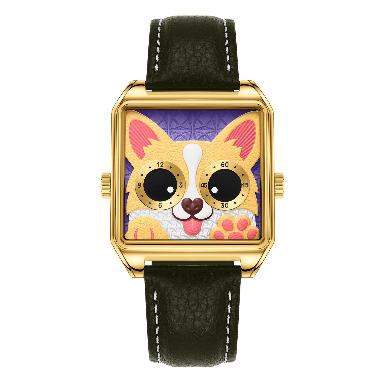 Fashion Personality Trend Big Eyes Corgi Cartoon Embossed Quartz Watch Neutral Belt Stainless Steel Watch Batch
Fashion Personality Trend Big Eyes Corgi Cartoon Embossed Quartz Watch Neutral Belt Stainless Steel Watch Batch