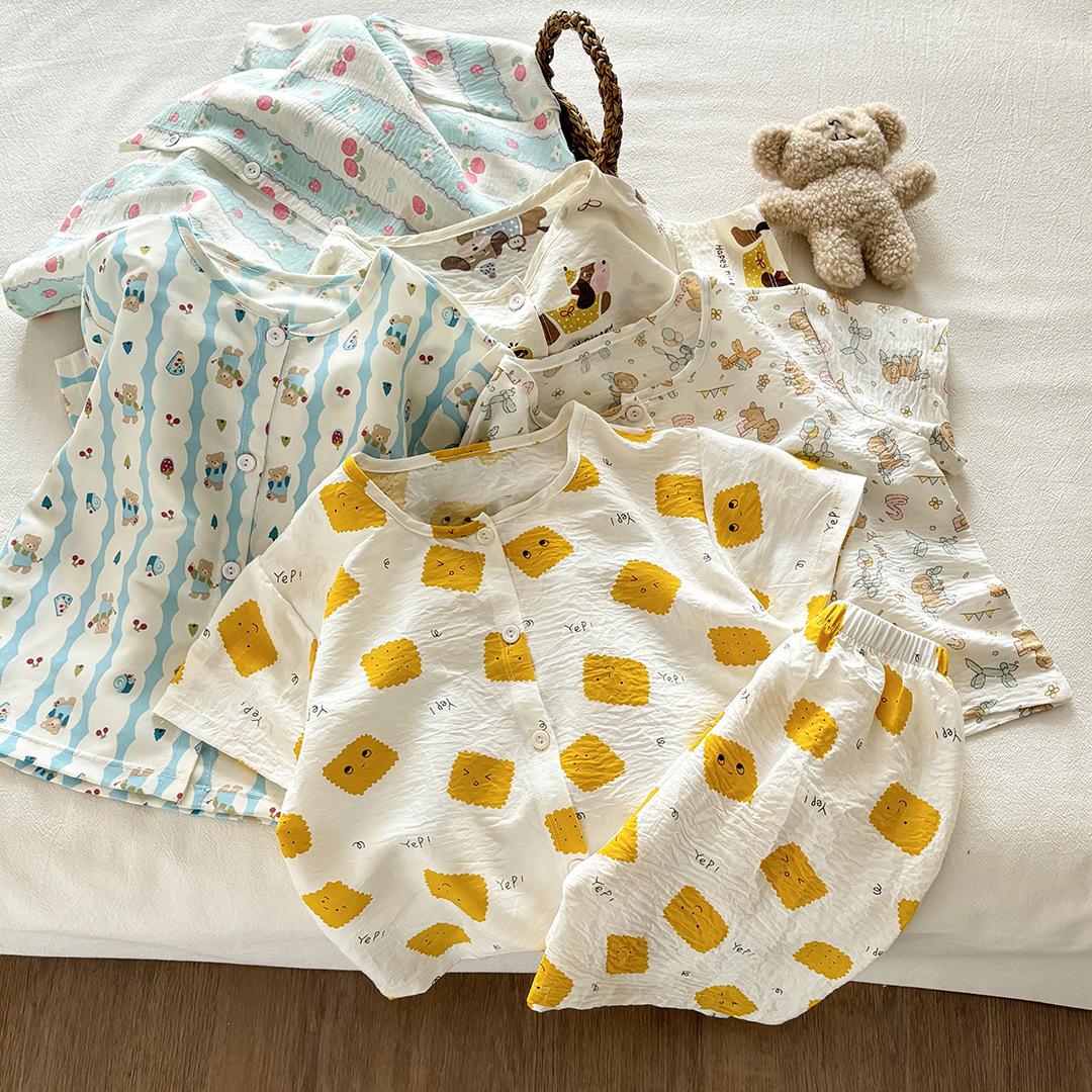Summer Children Pajamas Short Sleeve Cartoon Kids Cotton Girl Clothes Suit Lovely Children s Pyjamas Boy Sleepwear Home Cloth 80cm
Summer Children Pajamas Short Sleeve Cartoon Kids Cotton Girl Clothes Suit Lovely Children s Pyjamas Boy Sleepwear Home Cloth 80cm