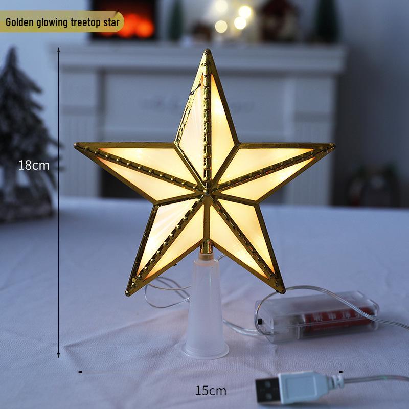 Christmas Tree Topper: Luminous Five-Pointed Star for Tree or Window Display
Christmas Tree Topper: Luminous Five-Pointed Star for Tree or Window Display