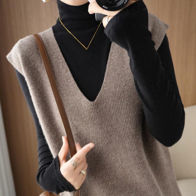 Вязаный жилет женский с V-образным вырезом на плечах свитер без рукавов корейский свободный повседневный топ верхняя одежда для весны и осени XXL хаки
Вязаный жилет женский с V-образным вырезом на плечах свитер без рукавов корейский свободный повседневный топ верхняя одежда для весны и осени XXL хаки