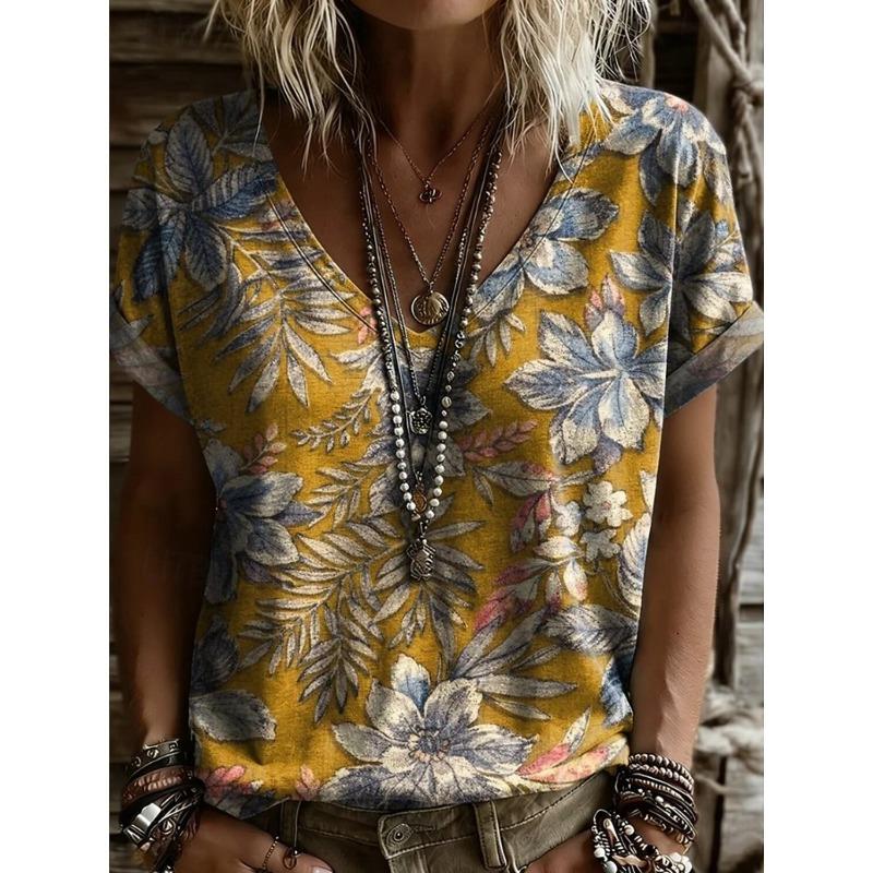Women s Vintage Graphic V Neck T Shirt, Classic Short Sleeve Tops, Daily Outfit in Black Yellow Red for Spring & Summer S
Women s Vintage Graphic V Neck T Shirt, Classic Short Sleeve Tops, Daily Outfit in Black Yellow Red for Spring & Summer S