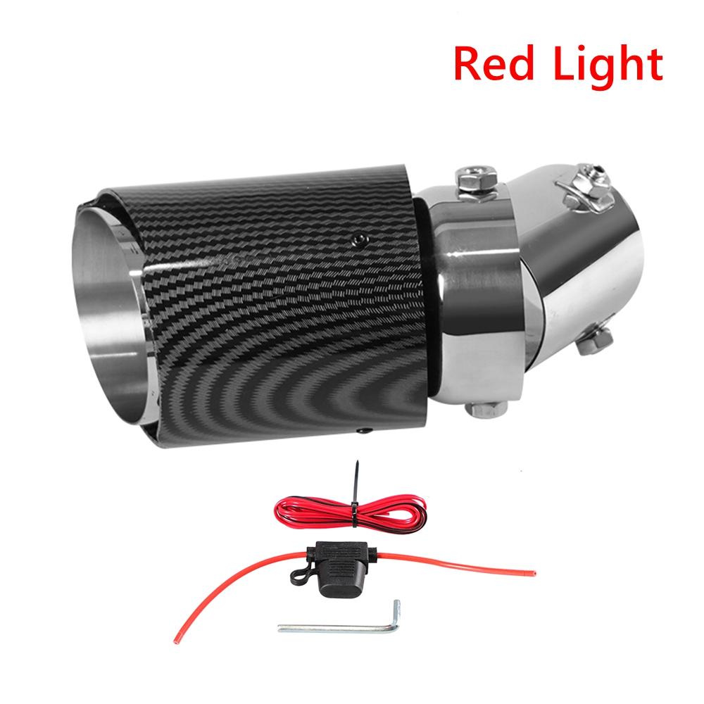 AdjustableUniversal LED Exhaust Muffler Tip Pipe Red/Blue Light Flaming Bent Car Modified Single Outlet Exhaust Pipe Tail Throat
AdjustableUniversal LED Exhaust Muffler Tip Pipe Red/Blue Light Flaming Bent Car Modified Single Outlet Exhaust Pipe Tail Throat