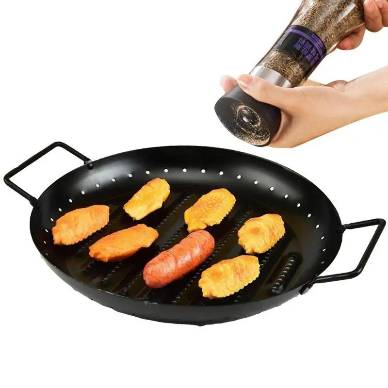 BBQ Plate Multi-functional Round Griddle Grill Pan Non-Stick Heat Resistant Grilling Tray for Camping Indoor Outdoor Parties
BBQ Plate Multi-functional Round Griddle Grill Pan Non-Stick Heat Resistant Grilling Tray for Camping Indoor Outdoor Parties