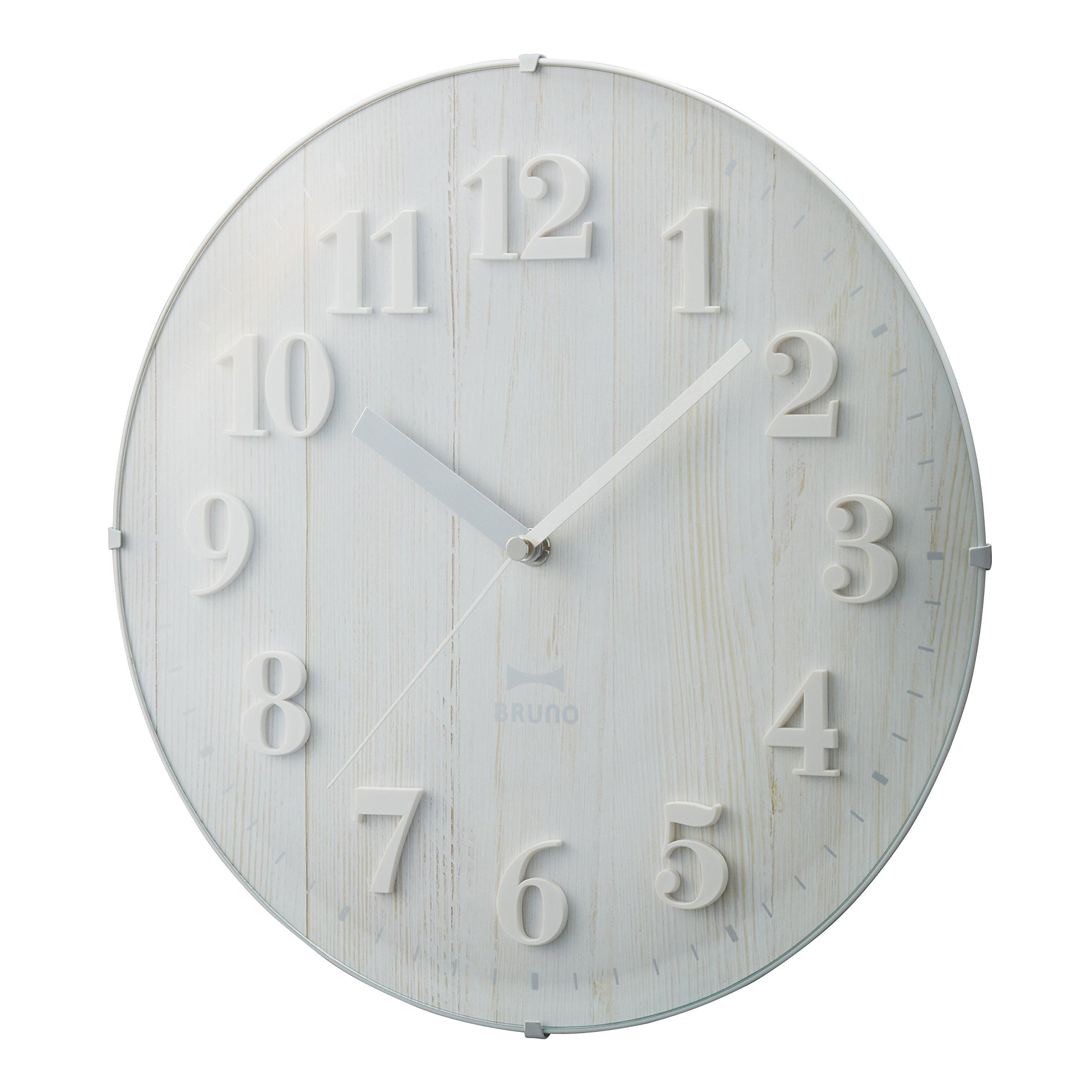 BRUNO Radio-Controlled Vintage Wood Clock, White, BCR008-WH
BRUNO Radio-Controlled Vintage Wood Clock, White, BCR008-WH