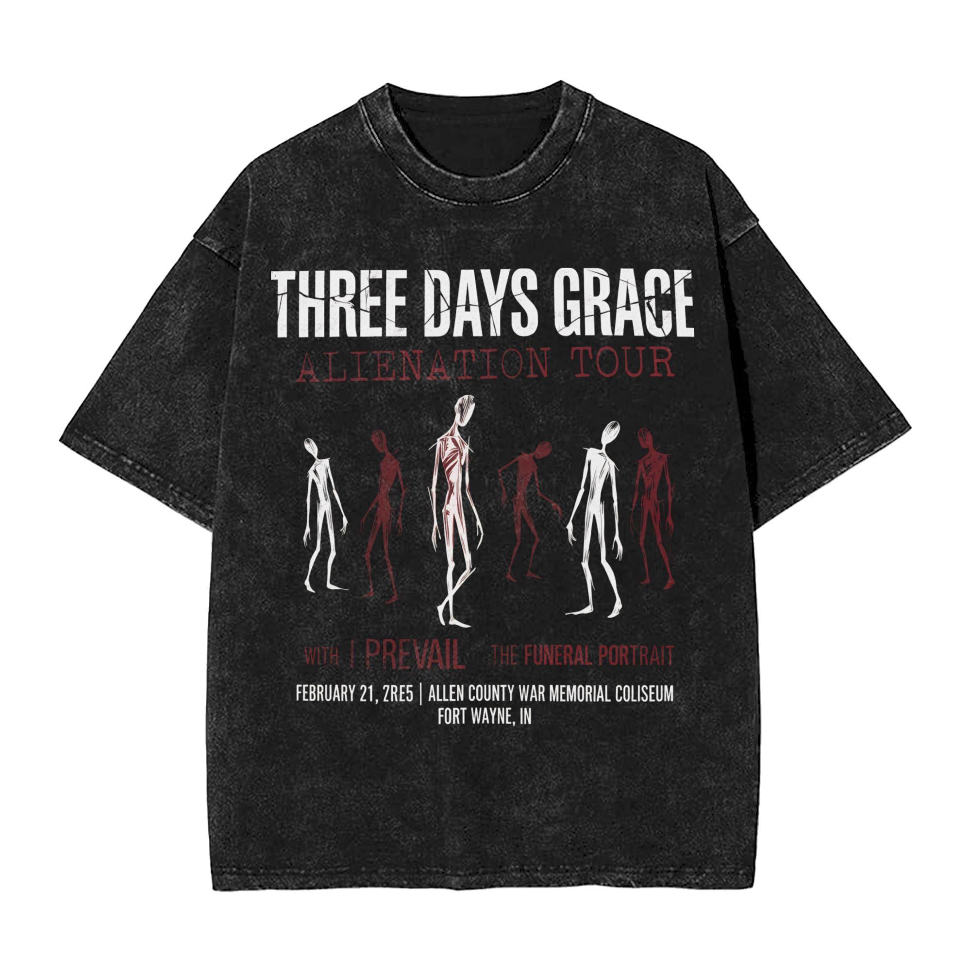 Three Days Grace Alienation Tour Outfit Washed T Shirts Unisex Women Streetwear Hip Hop TShirts Printed Shirt Short Sleeve S
Three Days Grace Alienation Tour Outfit Washed T Shirts Unisex Women Streetwear Hip Hop TShirts Printed Shirt Short Sleeve S